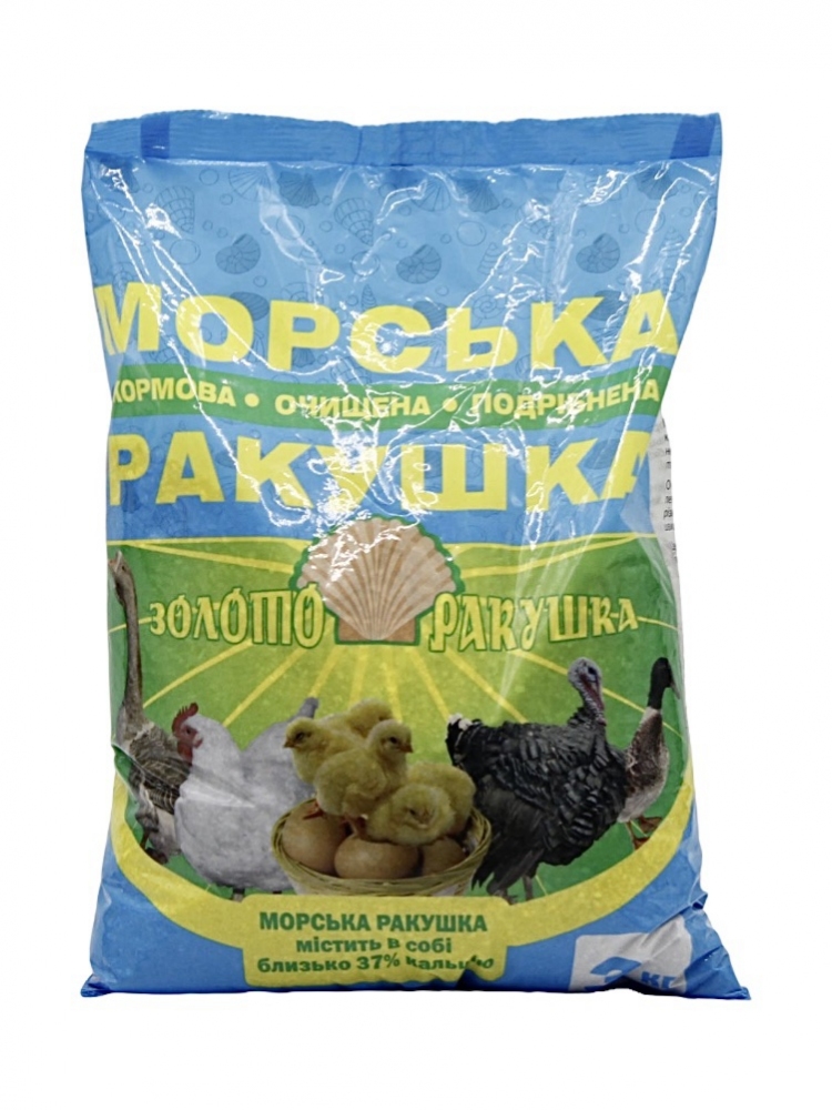 Ракушка морська 3кг очищена