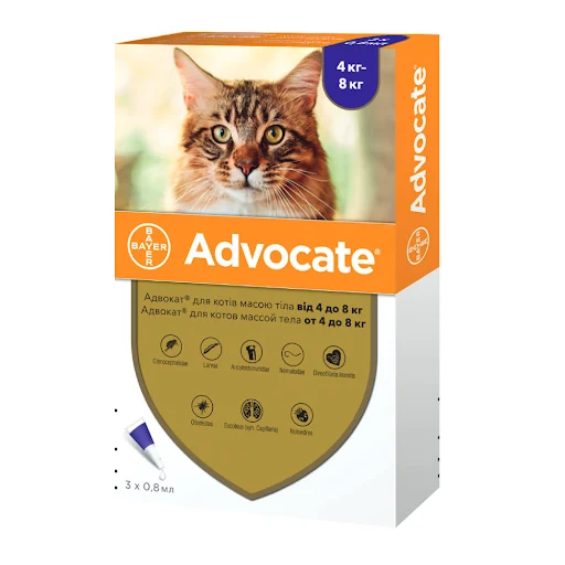 Advocate (Адвокат) Краплі для кішок вагою 4-8 кг