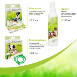 Біо контроль (BioControl) біонашийник з протипаразитарним ефектом для собак та котів 35 см, MODES - Зображення 4