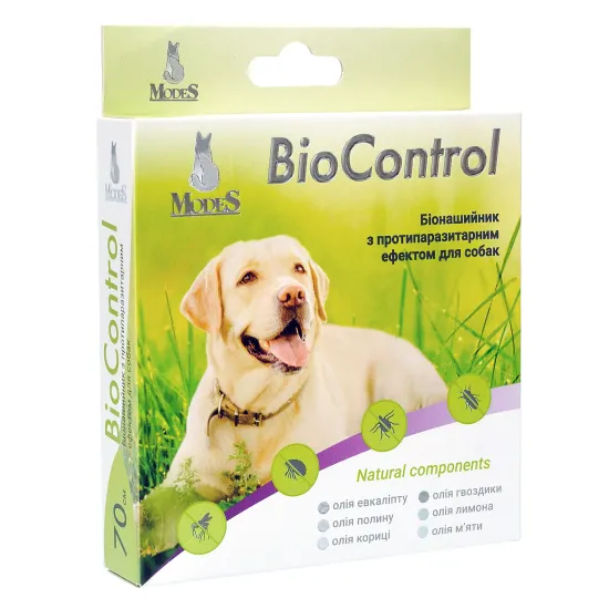 Біо контроль (BioControl) біонашийник з протипаразитарним ефектом для собак 70 см, MODES