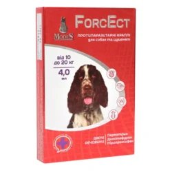 ФорсЕкт (ForcEct) протипаразитарні краплі для собак та цуценят 10-20 кг, 4,0 мл, MODES (від бліх, від кліщів)