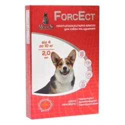 ФорсЕкт (ForcEct) протипаразитарні краплі для собак та цуценят 4-10 кг, 2,0 мл, MODES (від бліх, від кліщів)
