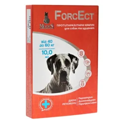 ФорсЕкт (ForcEct) протипаразитарні краплі для собак та цуценят 40-60 кг, 10,0 мл, MODES (від бліх, від кліщів)