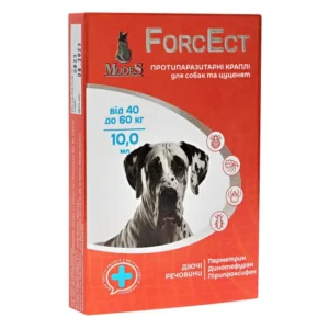 ФорсЕкт (ForcEct) протипаразитарні краплі для собак та цуценят 40-60 кг, 10,0 мл, MODES (від бліх, від кліщів)