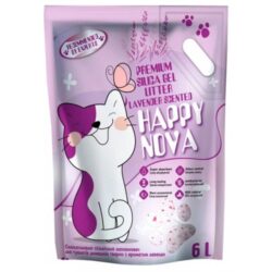Наповнювач силікагелевий гігієнічний Happy Nova з лавандою 6 л
