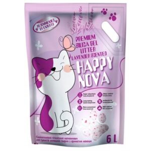 Наповнювач силікагелевий гігієнічний Happy Nova з лавандою 6 л