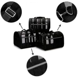 Сумка – переноска для котів та собак 35*25*22 см Чорна