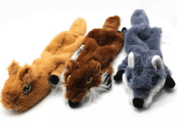 Іграшка м’яка сіра з пищалкою 60см для собак игрушка