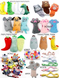 Іграшка для котів та собак м’яка  ( з мятою ) 14 см розмір  91722 Бобер, 91721 Єнот ,91720  Лисиця