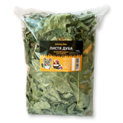 Листя Дуба ЗЕЛЕНИЙ РАЦІОН ласощі для гризунів 100 г Zelena Zoo