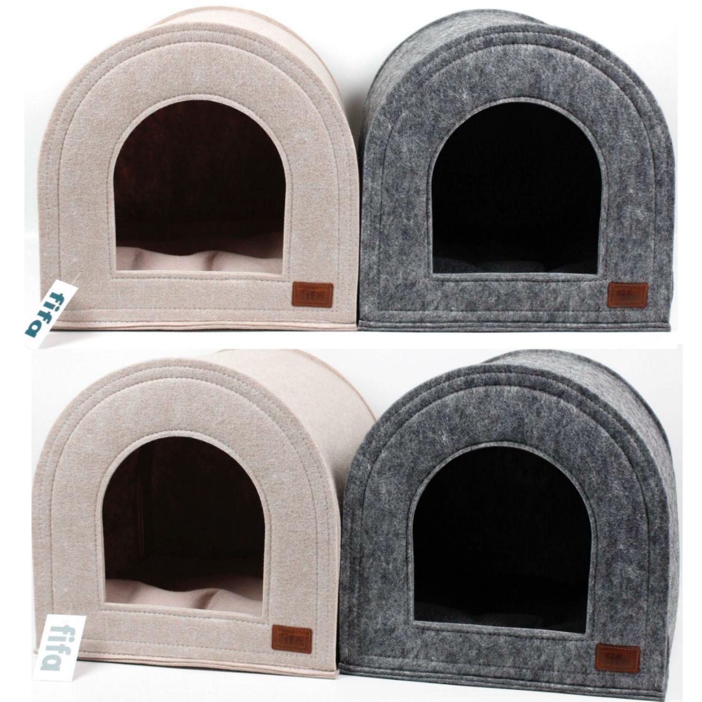 Будиночок для тварин Fifa Хатка, S 40x40x40 см Бежевий (2511)