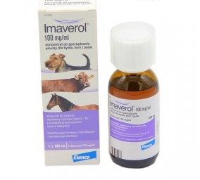 Імаверол 100 мл препарат для лікування дерматофітозів у великої рогатої худоби, коней, собак і кішок