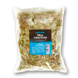 Мох Сфагнум субстрат , наповнювач для тераріуму та для рослин 1 л Zelena Zoo Зелена зоо