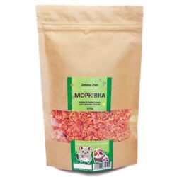 Морква сушена для гризунів та папуг 80 г Zelena Zoo Зелена зоо