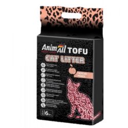 Наповнювач для котячого туалету Тофу AnimAll Tofu Peach (Енімал Персик), наповнювач соєвий, з ароматом персика, 6 л