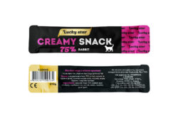 Ласощі ( крем снеки ) Lucky Star , Стік лагідного пюре з м’яса кролика для котів