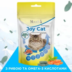 Joy Cat Вітамінізовані ласощі з рибою та омега-3 кислотами для котів, MODES