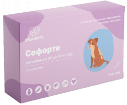 Сефорте краплі для собак вагою 20-40 кг, 4 мл, 1 піпетка, НВД